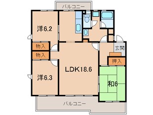 わんだふる関戸の物件間取画像